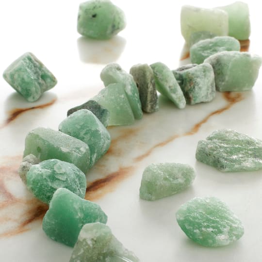 Green Dyed Aventurine Nugget Beads by Bead Landing™